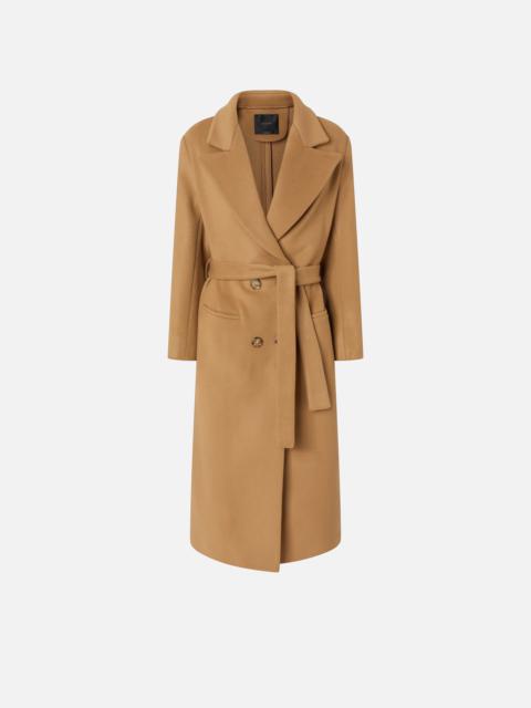 トレンチコート Pinko `Cambogia` Coat PINKO LONG DOUBLE-BREASTED COAT WITH MATCHING BELT | REVERSIBLE