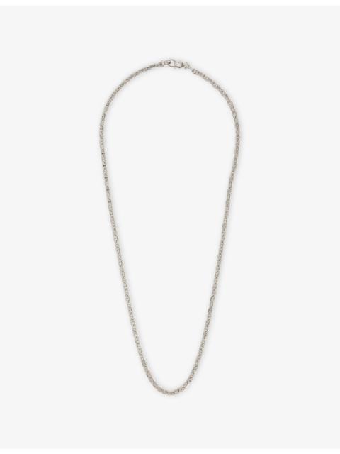 TOM WOOD Cable Chain Rhodium-Plated 925 Sterling-Silver Necklace