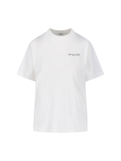 Sporty & Rich T-SHIRT LOGO "SYRACUSE"