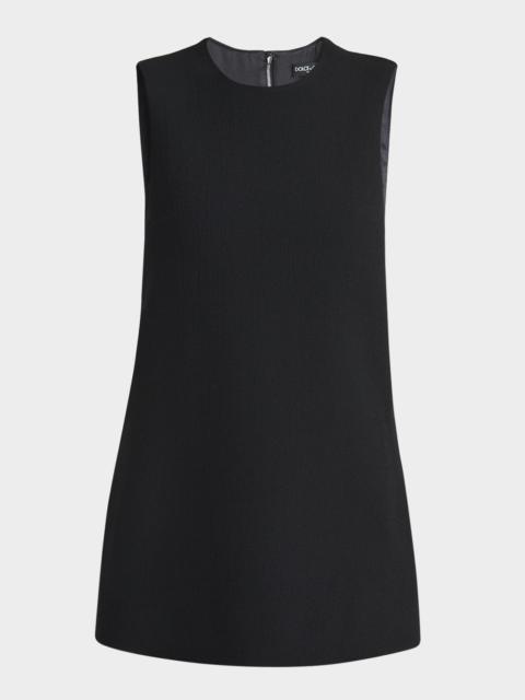 Sleeveless Crepe Mini Dress