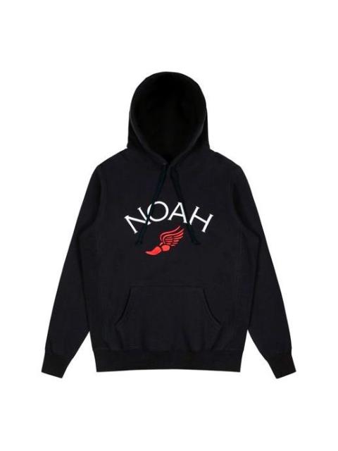 Noah NOAH Unisex Winged Foot Logo Embroidery Black NOAH-SS20-001