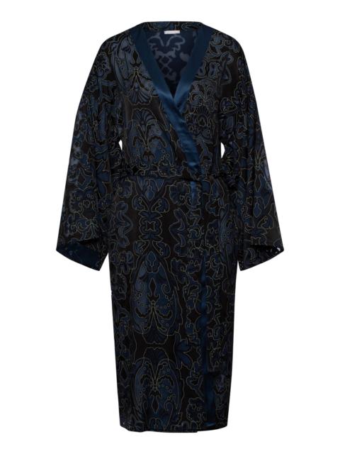 HANRO Marlene Satin Trim Sheer Damask Kimono