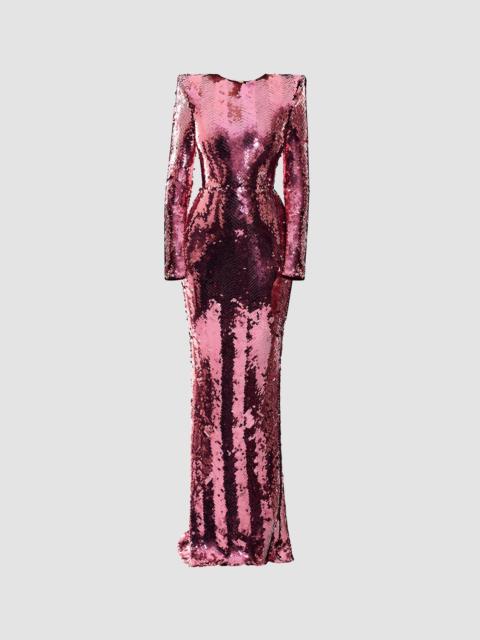 ZHIVAGO Women's The Past Returns Sequin Gown - Mauve