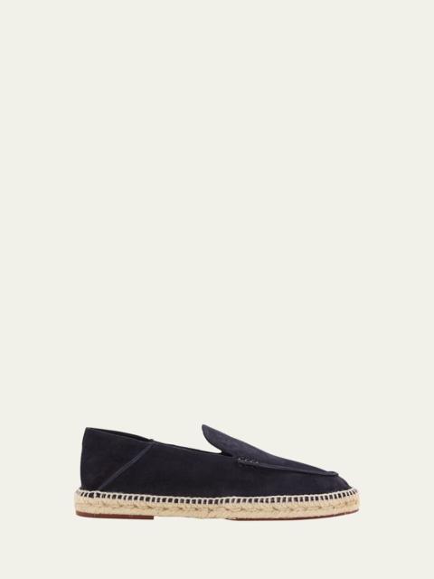 Loro Piana Men's Foldover Suede Espadrille
