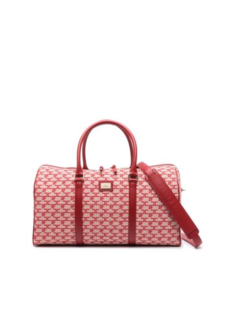 ELISABETTA FRANCHI monogram-jacquard luggage bag
