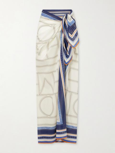 TOTEME Collector Organic Cotton And Lyocell-blend Pareo