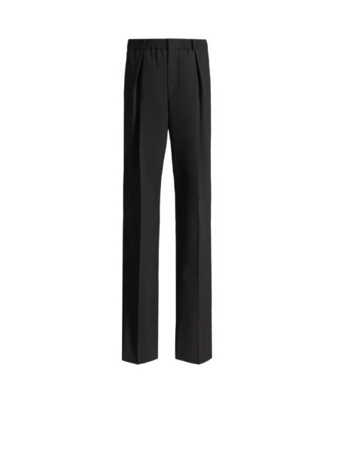 Balmain Wool trousers with elasticated waist