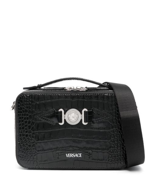 VERSACE Black Medusa Biggie Cross Body Bag