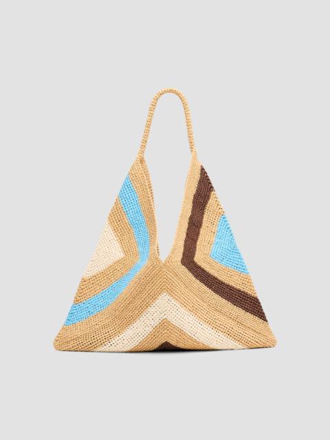 A.L.C. A. L.C. Women's Sid Woven Paper Yarn Shoulder Bag - Desert Sky