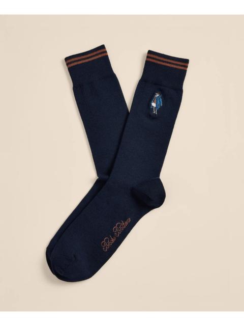 Brooks Brothers Cotton-Blend Henry Socks