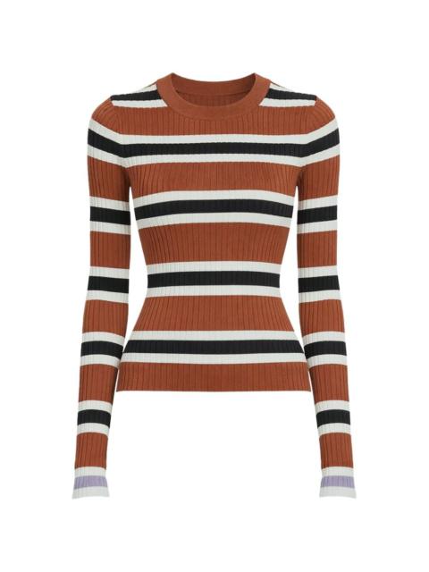 Solid & Striped striped round-neck top