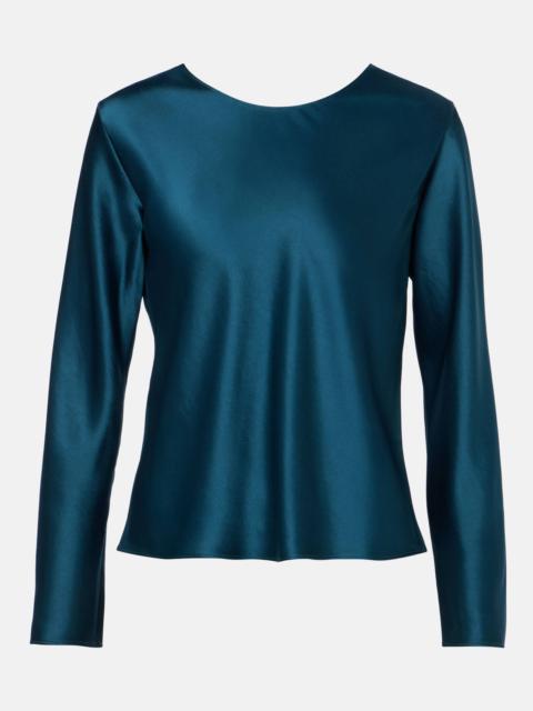 LESET Barb satin top