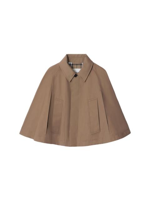 Burberry twill-weave cape
