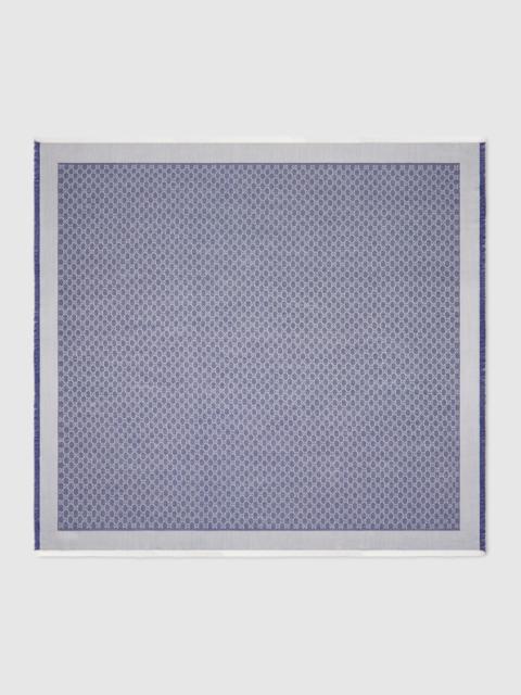 GUCCI GG silk wool shawl