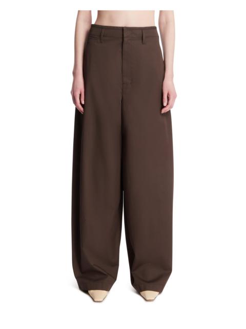 Lemaire Brown Wide-Leg Trousers