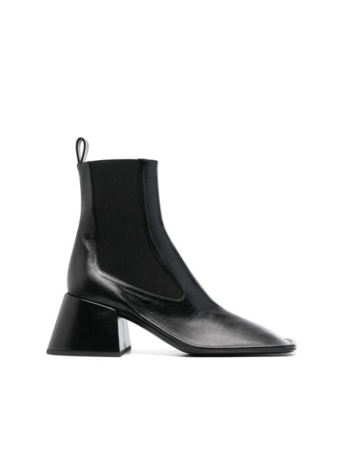square-toe 65 ankle boots