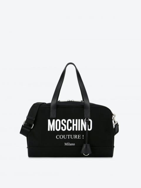 Moschino MOSCHINO COUTURE CORDURA NYLON BOSTON BAG