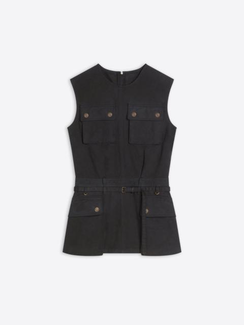 Dries Van Noten OVERDYED UTILITY TOP