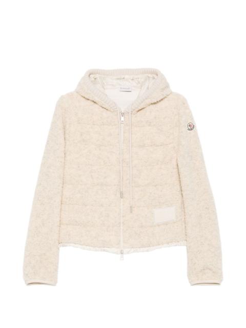 Moncler quilted fleece-texture puffer jacket