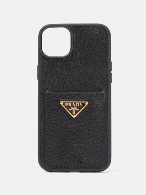 Prada iPhone 14 Max leather case