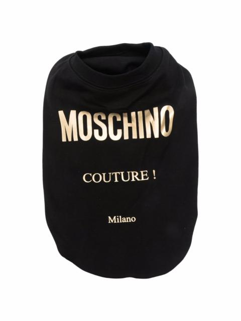 Moschino metallic-logo pet vest harness