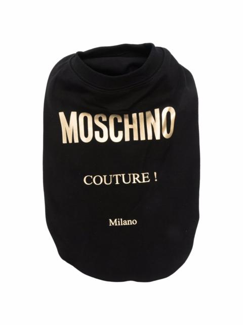 Moschino metallic-logo pet vest harness