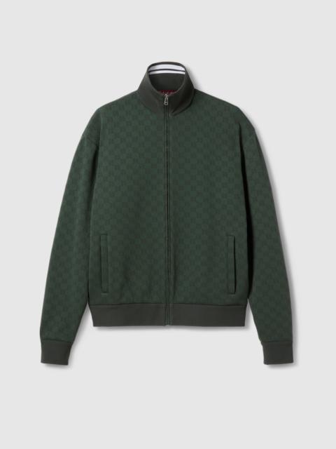 GUCCI GG technical jersey zip jacket
