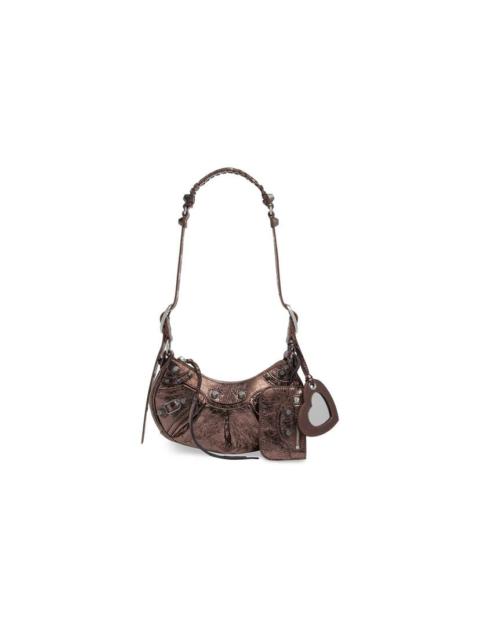 Women's Le Cagole Xs Shoulder Bag Metallized in Bronze