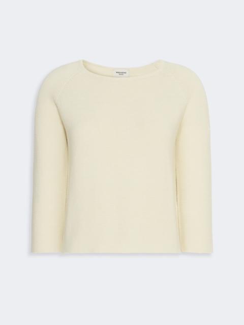 WEEKEND Max Mara ADDOTTO Cotton yarn sweater - ECRU