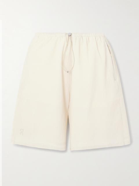 On Crinkled Stretch-jersey Shorts