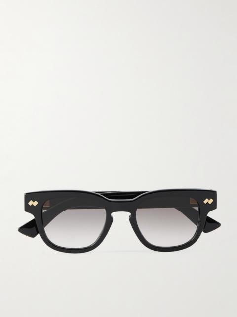 Bottega Veneta Intrecciato Panthos Square-Frame Recycled-Acetate Sunglasses