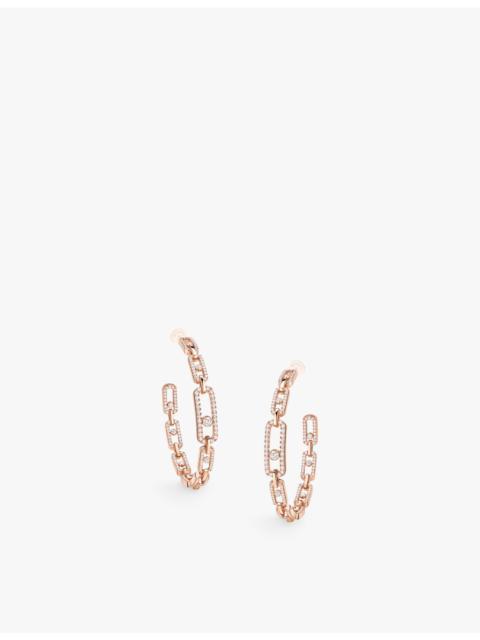 MESSIKA Move Link Medium 18ct white-gold and 2.12ct diamond earrings