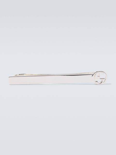 GUCCI Interlocking G 925 sterling silver tie bar