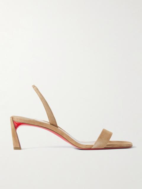 Christian Louboutin O Condora 55 Suede Slingback Sandals