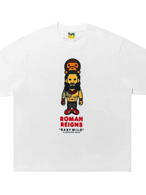 A BATHING APE® WWE Roman Reigns Baby Milo Relaxed Fit Tee "White" BPTE0004WE WHT