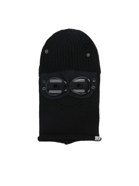Goggle-detail knitted balaclava