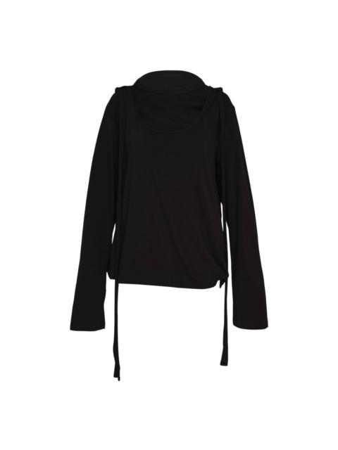 Yohji Yamamoto Strap Detail Long Sleeve Tee