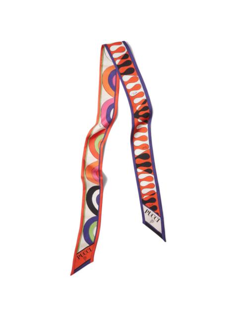 PUCCI Onde Leocorno-print silk scarf