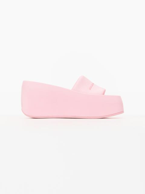 Alexander Wang TAJI PLATFORM SLIDE SANDAL IN LYCRA