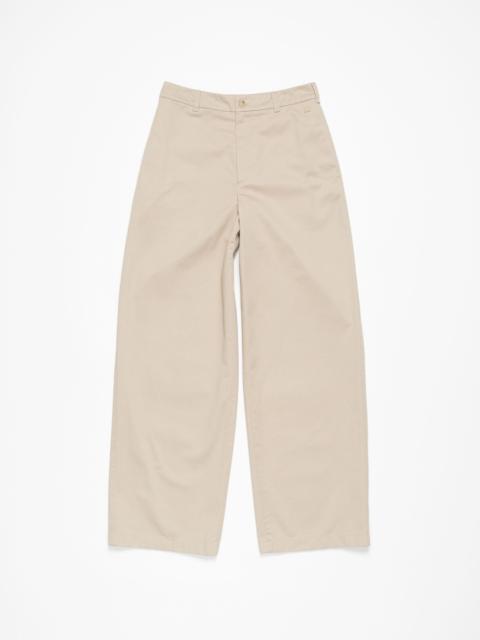 Acne Studios Chino twill trousers - Sand beige