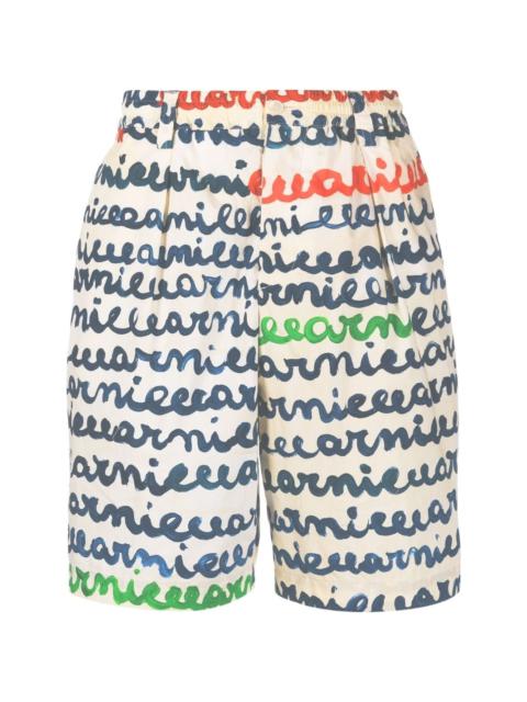 logo-print Bermuda shorts