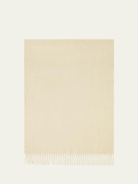 Loro Piana Cashmere Sciarpa Two-Tone Fringe-Trim Scarf