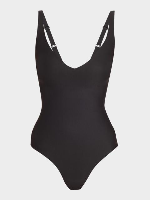 SKIMS Body Sleeveless Plunge Thong Bodysuit