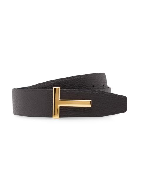 TOM FORD Men's T Buckle Reversible Belt - Brown Black
