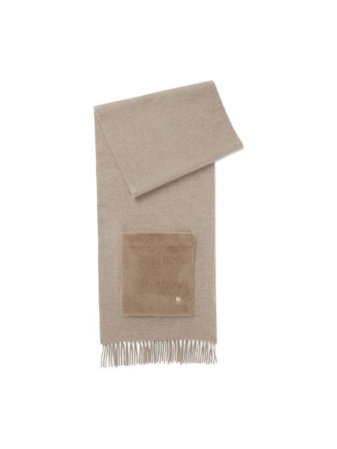 BOSS pocket-detail fringed scarf