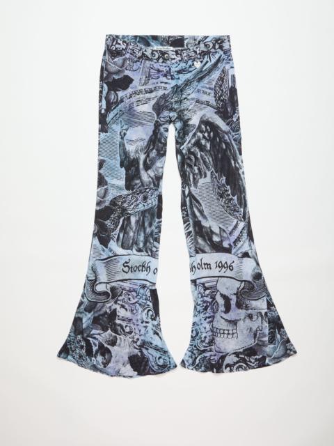 Printed trousers - Multi grey