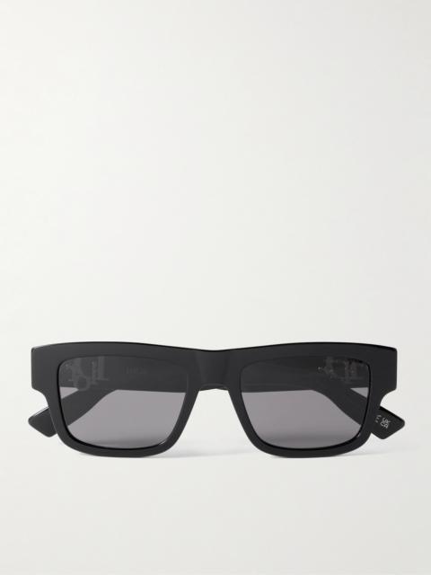 Dior Dior Oblique S3I Rectangular-Frame Acetate Sunglasses