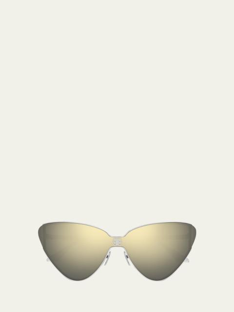 Logo Metal Cat-Eye Sunglasses