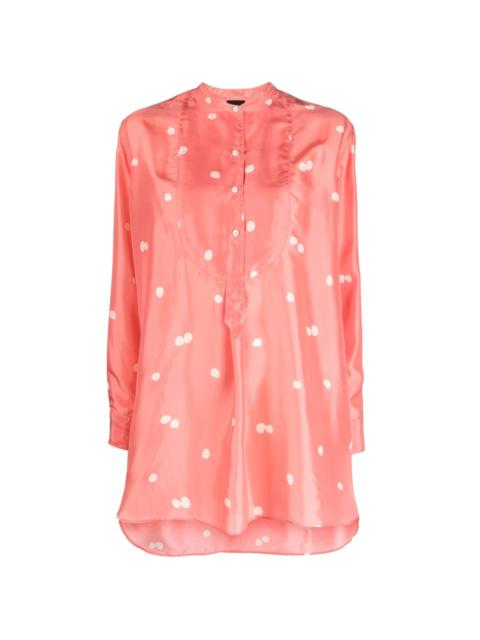 Aspesi polka dot-print silk tunic