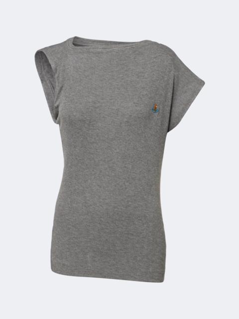 Vivienne Westwood Hebo asymmetric ribbed-knit top